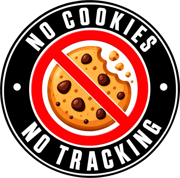 Abzeichen: No Cookies, No Tracking